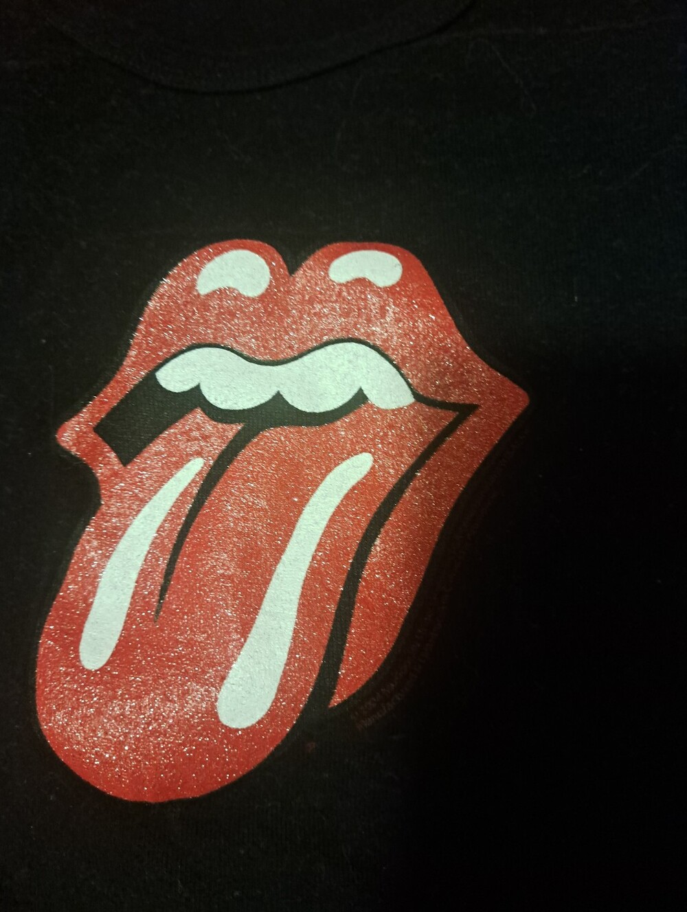 Black Women Rolling Stones- Logo Tee Shirt - Picture 2 of 4